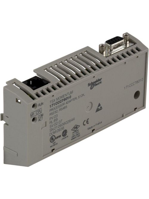 Product image for Square D 171CCC76010 512 kB RAM/Flash 1-Modbus Port Processor Adapter