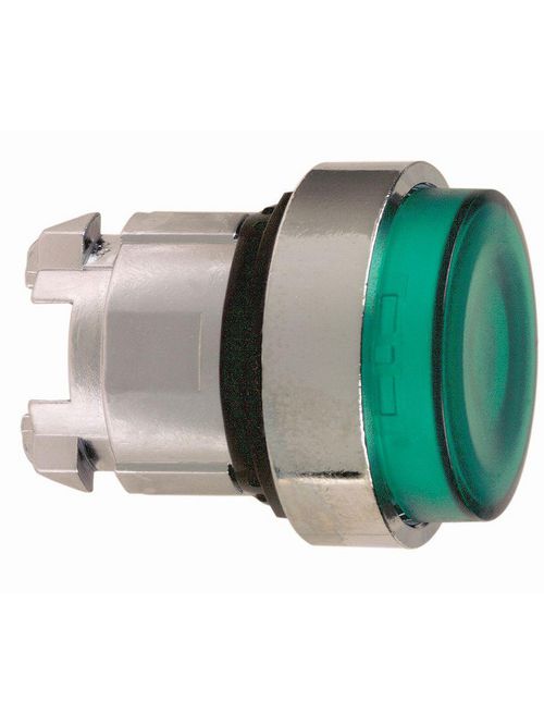 Product image for Square D ZB4BW13 22 mm Green Round Extended Momentary Illuminated Push Button Operator