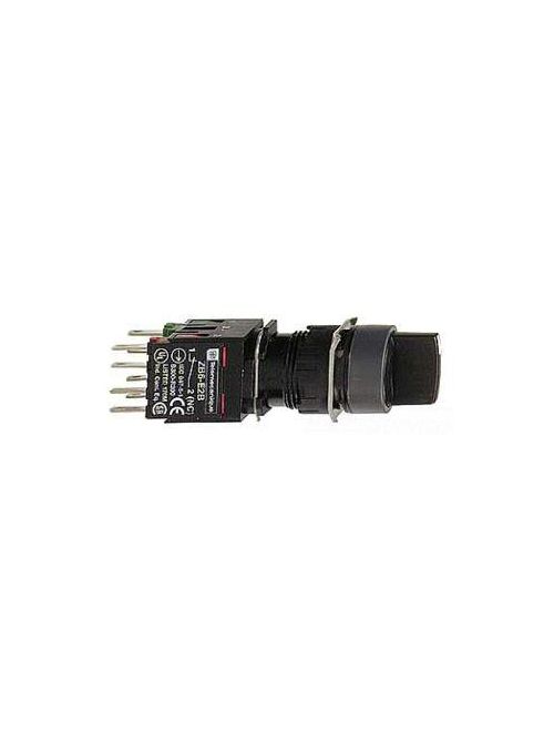 Product image for Square D XB6AD225B 16 mm 1.5 Amp 240 VAC 1NO 1NC 2-Position Maintained Round Knob Non-Illuminated Selector Switch