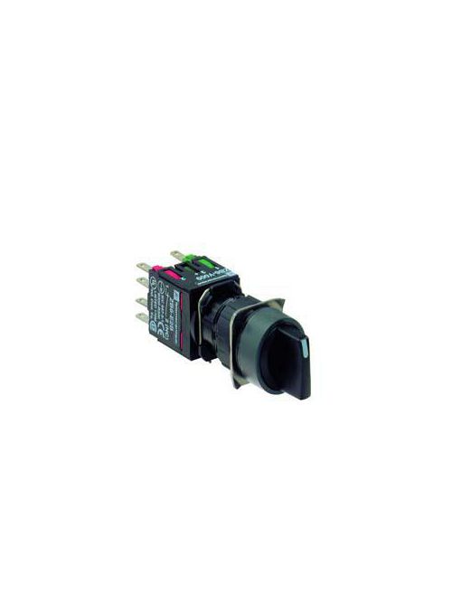 Product image for Square D XB6AD235B 16 mm 1.5 Amp 240 VAC 1NO 1NC 3-Position Maintained Round Knob Non-Illuminated Selector Switch