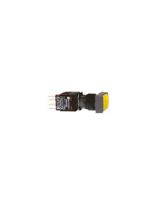 Product image for Square D XB6DW5B5B 16 mm 240 VAC 1.5 Amp 1NO 1NC Yellow Rectangular Flush Return Illuminated Push Button