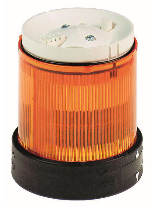 Product image for Square D XVBC4B5 70 mm 48 VDC 40 mA 10 W Orange Polycarbonate Flash LED Beacon Lens Unit