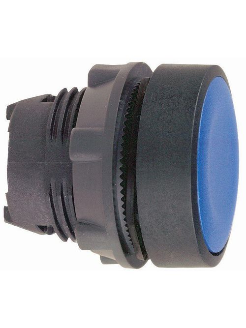 Product image for Square D ZB5AA6 22 mm Blue Round Flush Momentary Non-Illuminated Push Button Operator