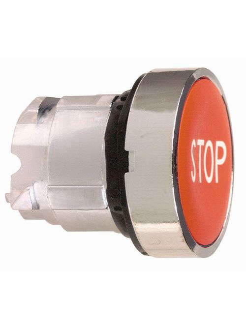 Product image for Square D ZB4BA434 22 mm Red Round Flush Non-Illuminated Push Button Operator
