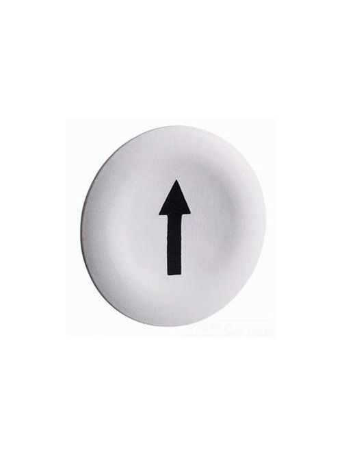 Product image for Square D ZBA334 22 mm Black/White Round Flush Push Button Cap