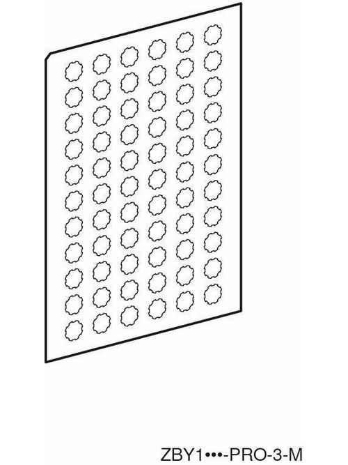 Product image for Square D ZBY1147 22 mm I Self Adhesive Legend Plate