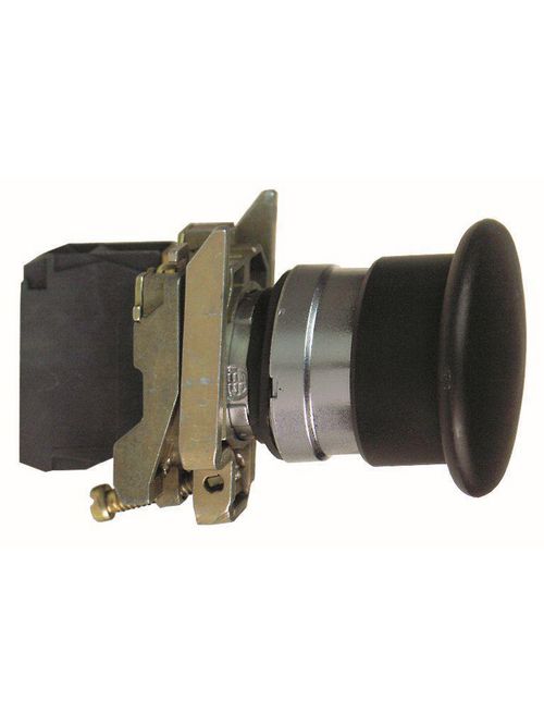 Product image for Square D XB4BC21 22 mm 600 VAC 1.2 Amp 1NO Black Round Momentary Mushroom Head Non-Illuminated Push Button