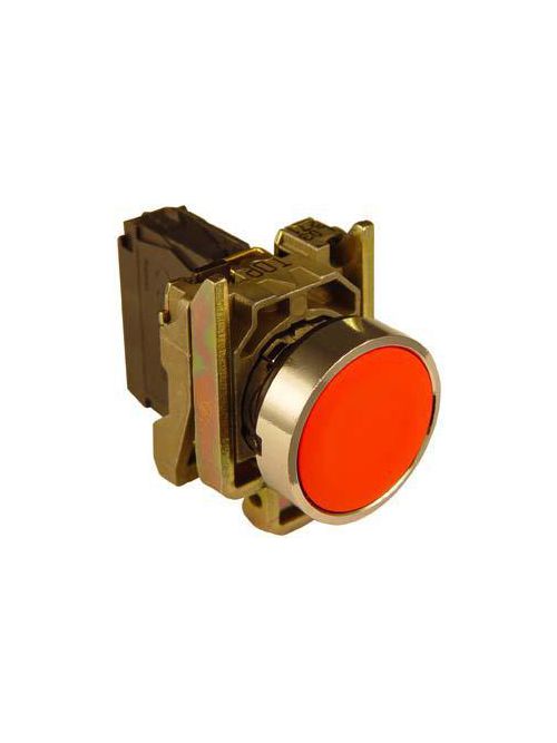 Product image for Square D XB4BP42 22 mm 600 VAC 1.2 Amp 1NC Red Round Momentary Flush Non-Illuminated Push Button
