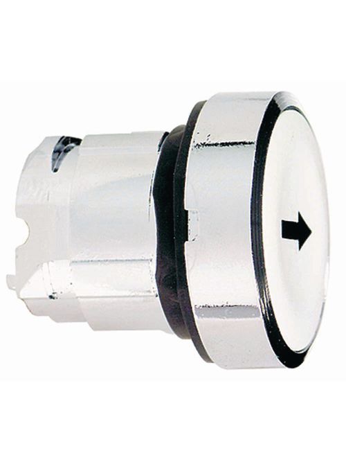 Product image for Square D ZB4BA334 22 mm White/Black Round Flush Non-Illuminated Push Button Operator