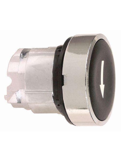 Product image for Square D ZB4BA335 22 mm Black/White Round Flush Non-Illuminated Push Button Operator