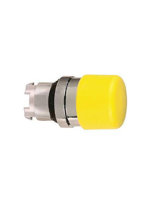 Product image for Square D ZB4BC54 22 mm Yellow Mushroom Head Momentary Push Button Operator