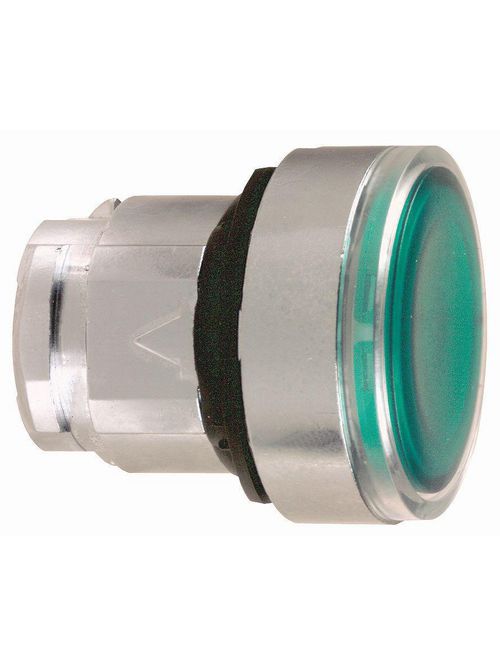 Product image for Square D ZB4BH033 22 mm Green Round Flush Push-On/Push-Off Illuminated Push Button Operator