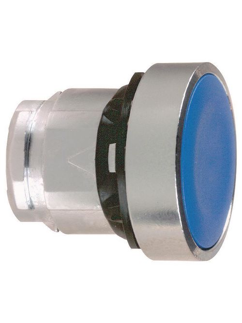 Product image for Square D ZB4BH06 22 mm Blue Round Flush-On/Push-Off Non-Illuminated Push Button Operator