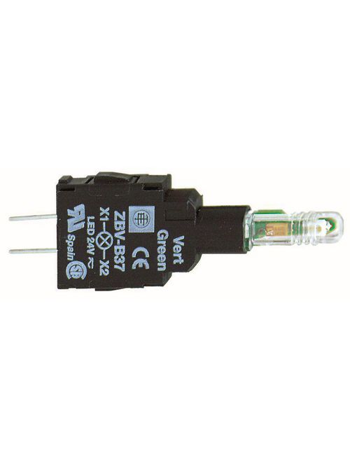 Product image for Square D ZBVB17 22 mm 24 Volt White Push Button Light Module