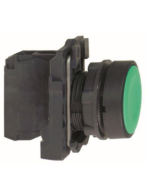 Product image for Square D XB5AA31 22 mm 600 VAC 1.2 Amp 1NO Green Round Momentary Flush Non-Illuminated Push Button