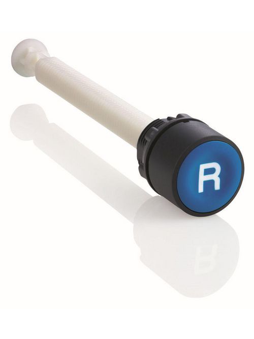 Product image for Square D XB5AA86102 22 mm 600 VAC 1.2 Amp Blue Round Flush Push Button Reset Operator