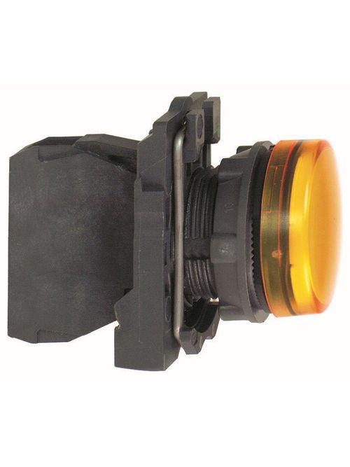 Product image for Square D XB5AVB5 22 mm 24 VAC/VDC 18 mA Yellow Round Pilot Light with LED