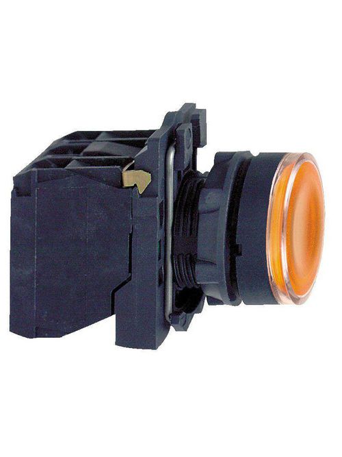 Product image for Square D XB5AW35B5 22 mm 24 VAC/VDC 18 mA 1NO 1NC Yellow Round Momentary Flush Illuminated Push Button