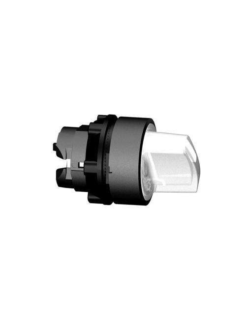 Product image for Square D ZB5AK1213 22 mm 2-Position White Maintained Lever Illuminated Selector Switch Operator