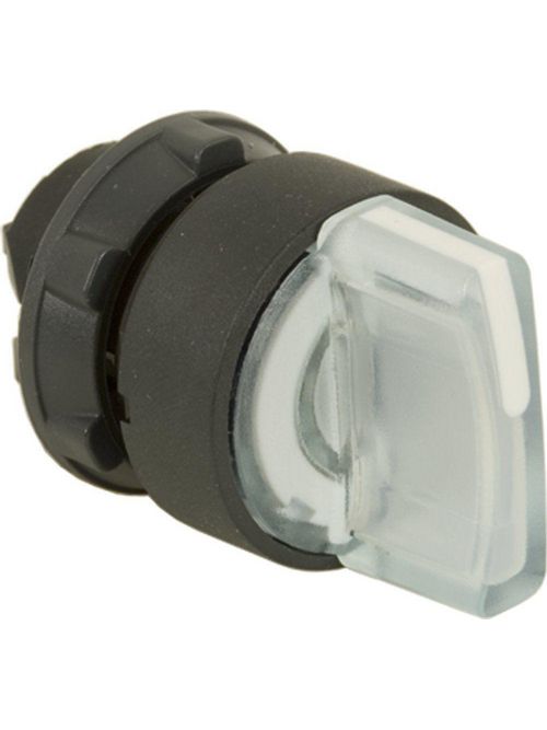 Product image for Square D ZB5AK1713 22 mm 3-Position White Momentary/Maintained/Maintained Lever Illuminated Selector Switch Operator