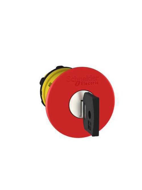 Product image for Square D ZB5AS944 22 mm Red Trigger Action Key Release Maintained Push Button Mushroom Head