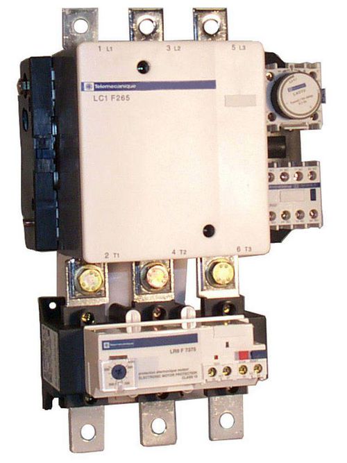 Product image for Square D LC1F265S7 600 VAC 265 Amp 3-Pole 1NO Panel Mount Full Voltage Non-Reversing IEC Contactor