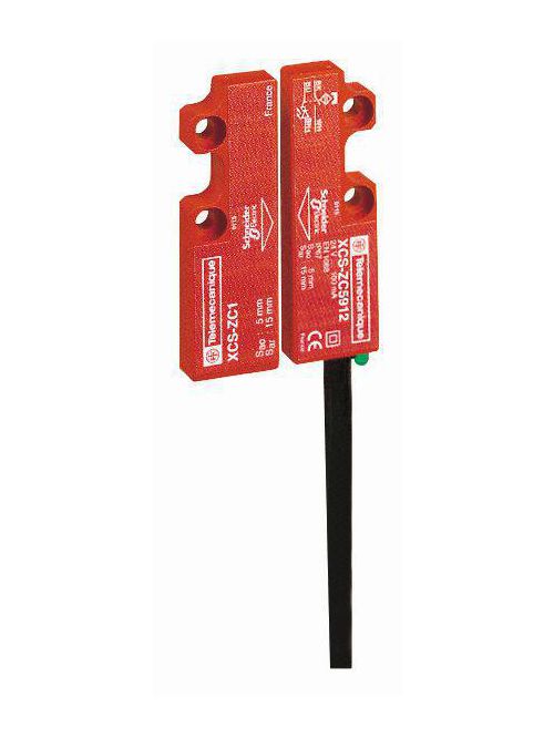Product image for TES XCSDMC5912 Coded magnetic switch, TES Safety switches XCS, XCSDMC, 1 NC + 1 NO, staggered, 2 m