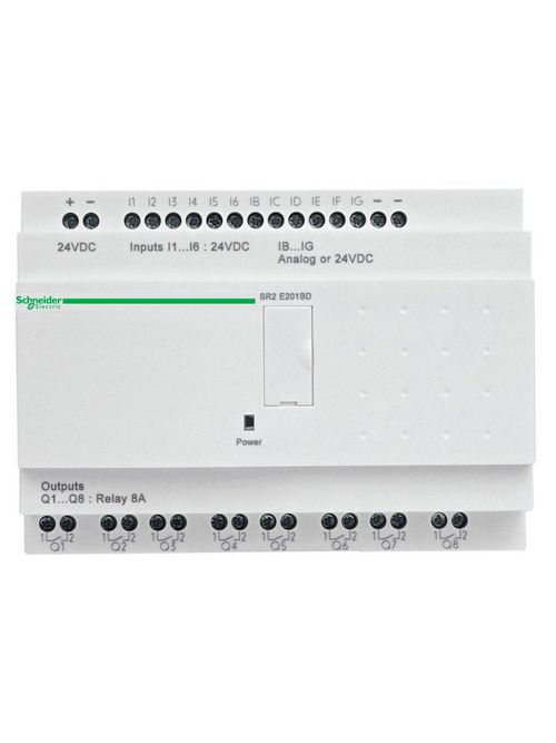 Product image for Square D SR2PACK2FU 100 to 240 VAC 20-I/O PLC Compact Smart Relay Kit