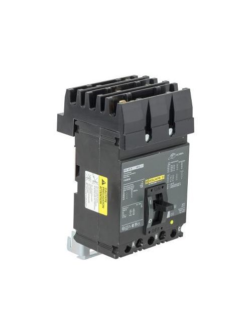 Product image for Square D FA36040 3-Pole 40 Amp 600 Volt Thermal Magnetic Molded Case Circuit Breaker
