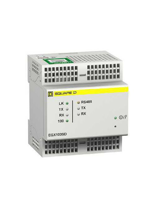 Product image for Square D EGX100SD 24 Volt 80.8 x 72 x 65.8 mm 10/100 Base Ethernet Gateway
