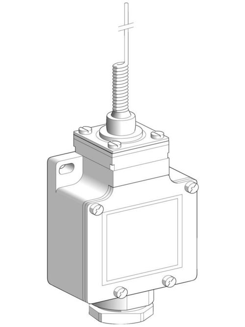 Product image for TES XCKL106H7 Limit switch, Limit switches XC Standard, XCKL, cats whisker, 1NC+1 NO, snap action, 1/2NPT