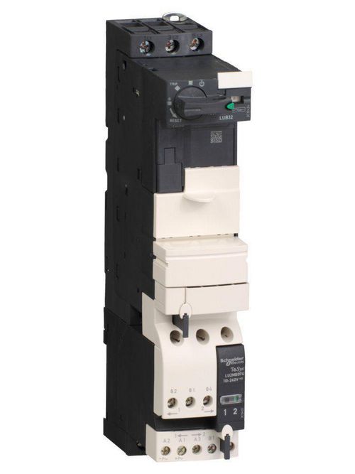 Product image for Square D LU2B32FU 200 to 600 VAC 32 Amp 3-Phase Screw Terminal Full Voltage Reversing Motor Starter Power Base
