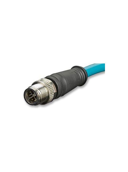 Product image for TES XZCPV1141L2 Pre wired connectors XZ, straight female, M12, 4 pins, cable PVC 2 m