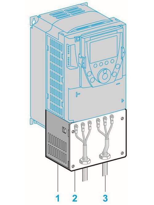 Product image for Square D VW3A9207 NEMA 1 Metal Box Conduit Kit