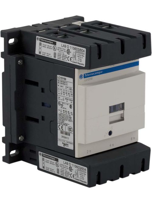 Product image for Square D LC1D150B7 600 VAC 150 Amp 3-Pole 1NO 1NC Screw Terminal Full Voltage Non-Reversing IEC Contactor