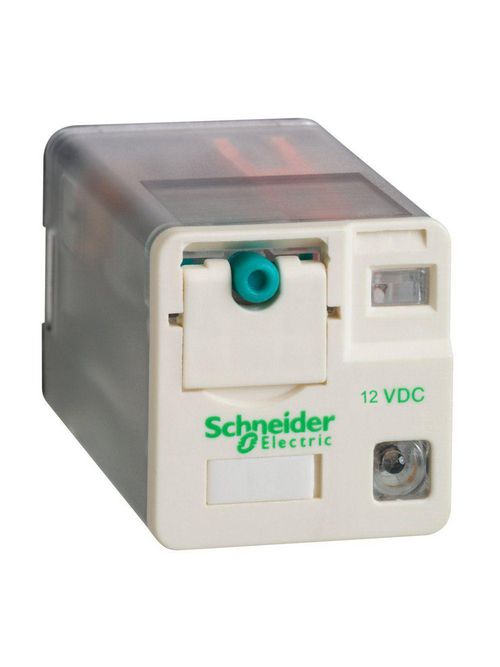 Product image for Square D RUMC2AB2JD 12 VDC 10 Amp DPDT DC Operated Universal Plug-In Relay