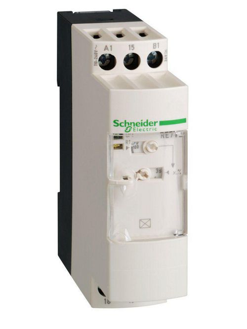 Product image for Square D RE7YA12BU 110 to 240 VAC/24/42 to 48 VAC/VDC 8 Amp 0.05 Second to 300 Hour Multi-Function Timing Relay