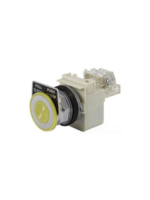 Product image for Square D 9001KR8P35YH25 30 mm 10 Amp 600 Volt Push Button