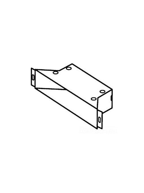 Product image for Square D RWT10CUC 10 Inch 14 Gauge Steel Wall Duct Flanged Cabinet Connector with Flush Cover