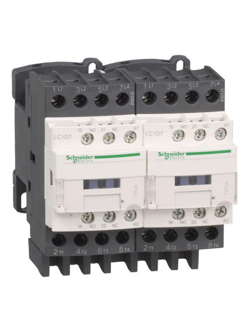 Product image for Square D LC2DT40G7 575 VAC 40 Amp 4-Pole 1NO 1NC Screw Terminal Full Voltage Reversing IEC Contactor