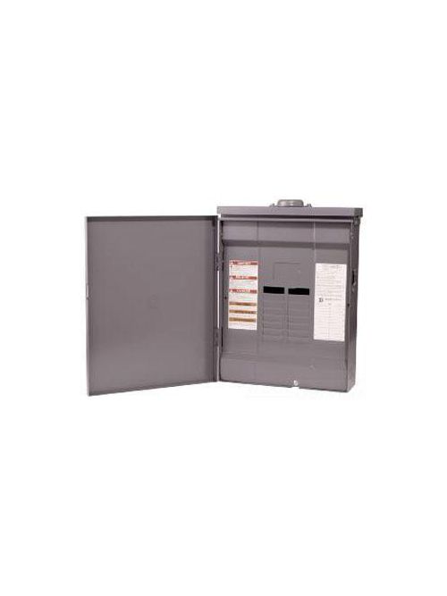 Product image for Square D QO116L100G 120/240 VAC 100 Amp 1-Phase 3-Wire 16-Circuit Convertible Main Lug Load Center Box and Interior