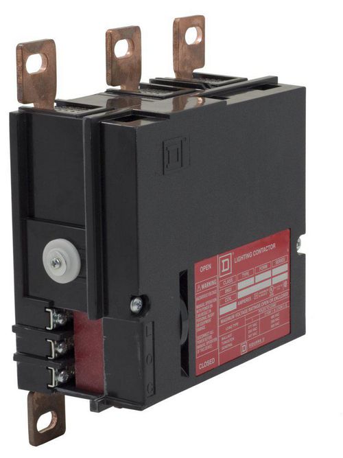Product image for Square D 8903PBR11BV02 110/120 VAC 150 Amp 3-Pole Open Type Mechanically Held Panelboard Lighting Contactor