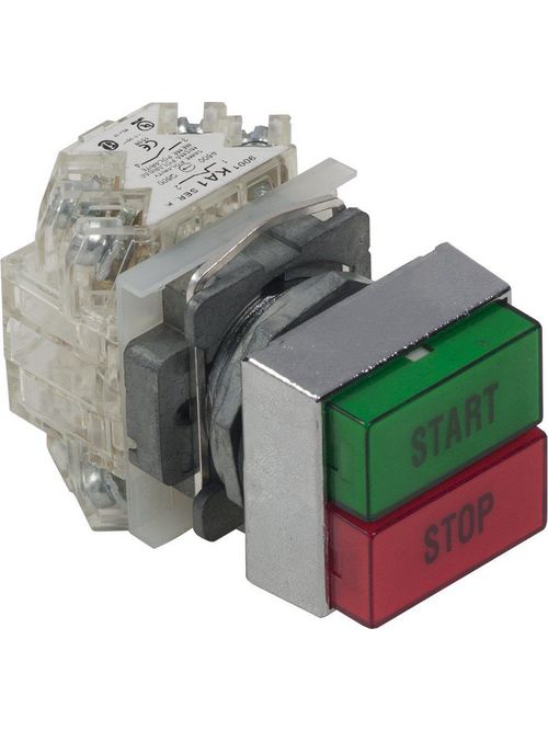 Product image for Square D 9001KXRC111 30 mm 10 Amp 600 Volt Push Button