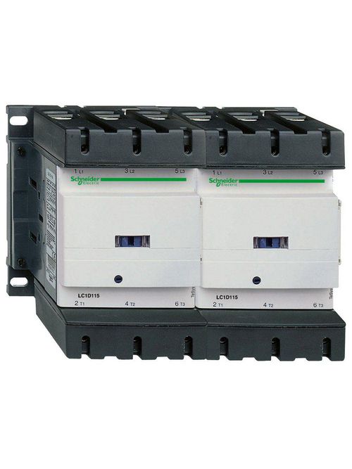Product image for Square D LC2D115G7 575 VAC 115 Amp 3-Pole 1NO 1NC Screw Terminal Full Voltage Reversing IEC Contactor
