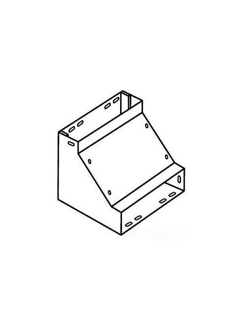 Product image for Square D RWT10SSEES 10 Inch 14 Gauge Steel Gray Electrodeposition Painted Sweep Edgewise Elbow with Surface Cover