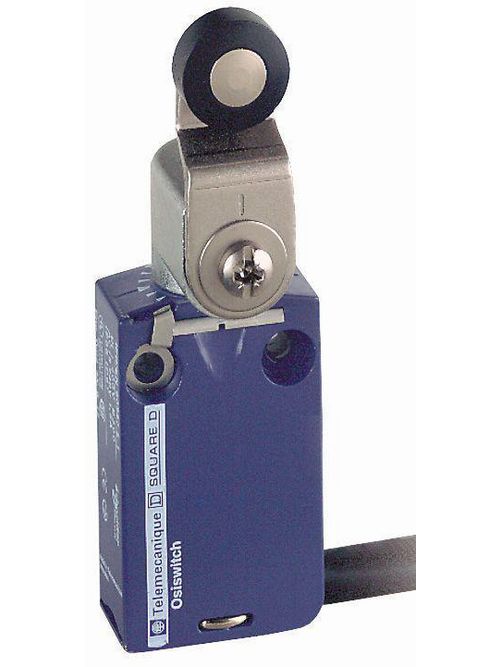 Product image for TES XCMD2115L1 Limit switch, Limit switches XC Standard, XCMD, thermoplastic roller lever, 1NC+1 NO, snap, 1 m