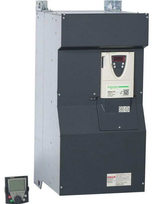 Product image for Square D ATV61HC13N4D 460 VAC 200 Hp 3-Phase Variable Speed Drive