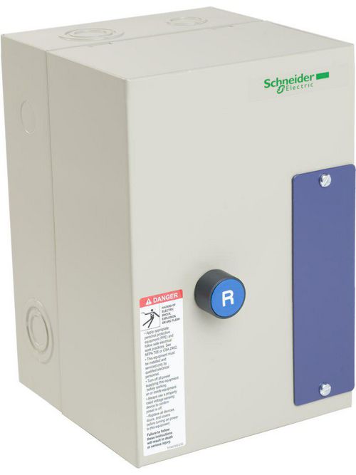 Product image for Square D LE1D183A62OG70 120 VAC 18 Amp 15 Hp 3-Phase 3-Pole NEMA 1 Enclosed Full Voltage Non-Reversing Starter