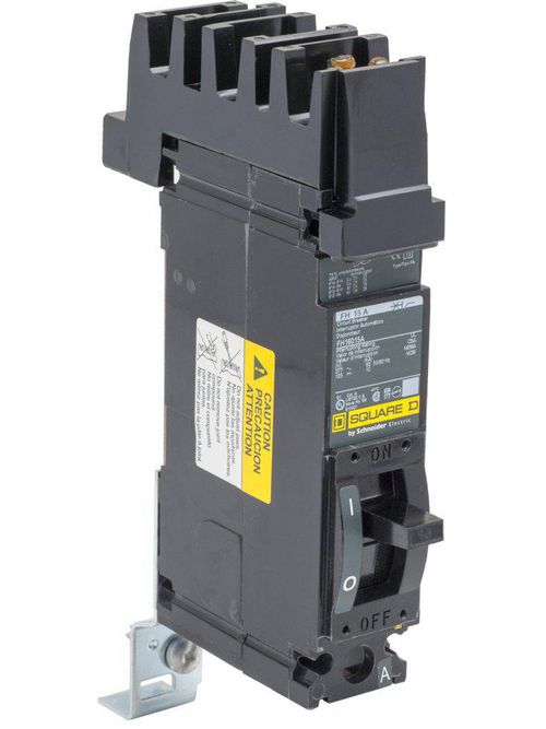 Product image for Square D FH16015A 277 Volt 15 Amp Molded Case Circuit Breaker