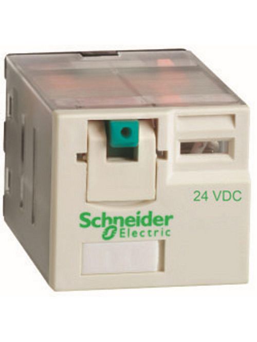 Product image for Square D RPM41BD 24 VDC 15 Amp 4NO 4NC Din Rail/Panel Mount Plug-In Relay